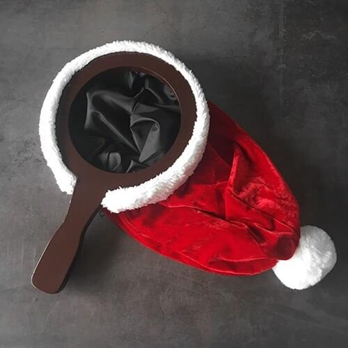 Deluxe Change Bag Repeat Zipper(Christmas Hat, Large) Stage Gimmick Illusion Comedy Appearing Product Bag Magia Magic Tricks