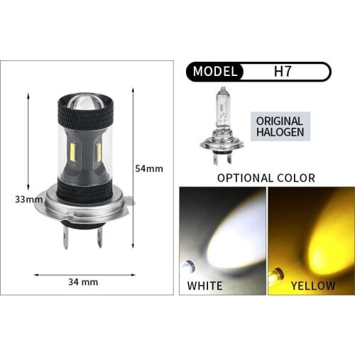 10pcs H7 4SMD 1860 9V-32V 6500K Super Bright Car LED Front Headlight Light bulbs lamp Motorcycle Fog light Beam Hi Lo