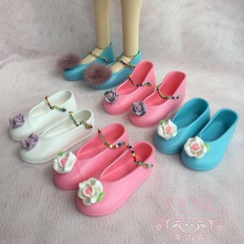 1/4 Doll Shoes / Flattie Flat Shoes, flower Costume shoes Doll Accessories For 1/4 Xinyi BJD SD night lolita 45-50cm Doll