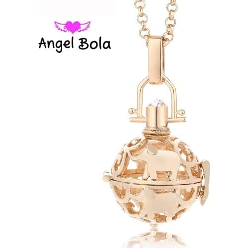 20.5mm Elephant Pattern 10Pcs/Wholesale Engelsrufer Pendant Harmony Caller Cage Angel Ball Jewelry Sound Pendant Jewelry L004