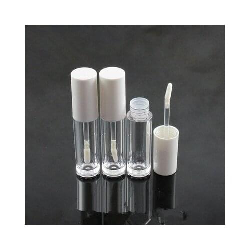 20pcs Lip Gloss Tubes with Wand White Empty Plastic Makeup Reusable 5ml Dispenser Bottle Container for Lipstick DIY