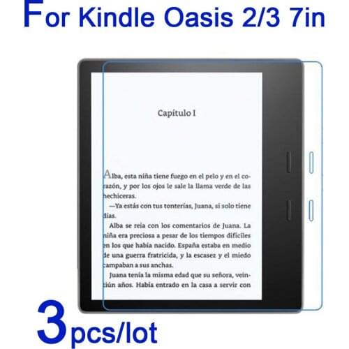 3pcs/lot Soft Clear/Matte/Nano Anti-Explosion Protective Films For Amazon Kindle Oasis 2/3 7in Screen Protectors Coverage
