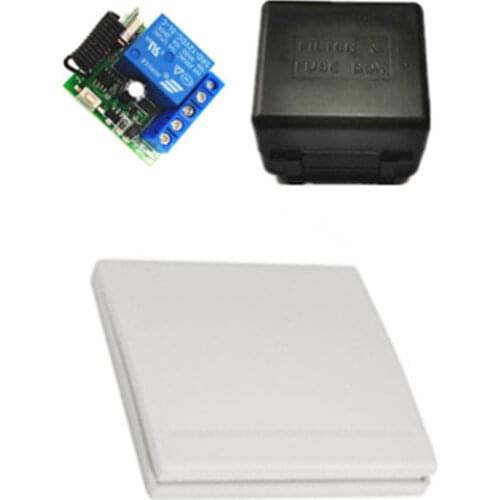 433mhz86 Type Wall Panel Wireless Remote Control 1-2 Button RF Switch, Used for Lamps and lanterns family living room bedroom