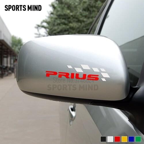 5 Pairs Vinyl Car Stickers Decals For Toyota Prius 30 TRD JDM Accessories Car Styling Rearview Mirror Automobiles