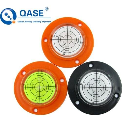 6 Pieces/Lot) QASE 2018 NEW Plastic Bullseye Bubble Level Round Level Bubble Accessories for Measuring Instrument 50X9mm