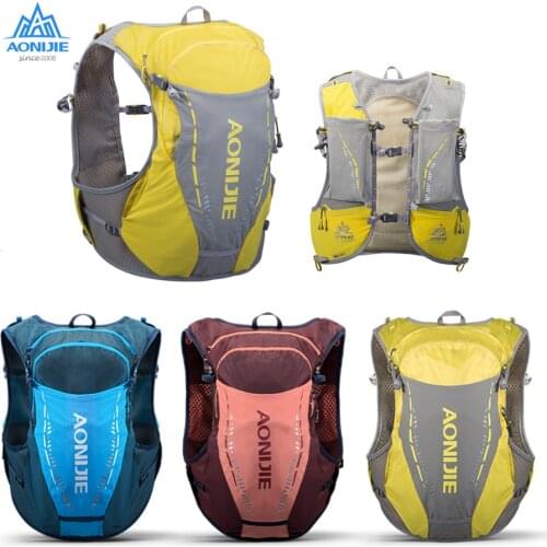 AONIJIE C9103 Ultra Vest 10L Hydration Backpack Pack Bag Soft Water Bladder Flask For Trail Running Marathon Hiking S/M/L/XL
