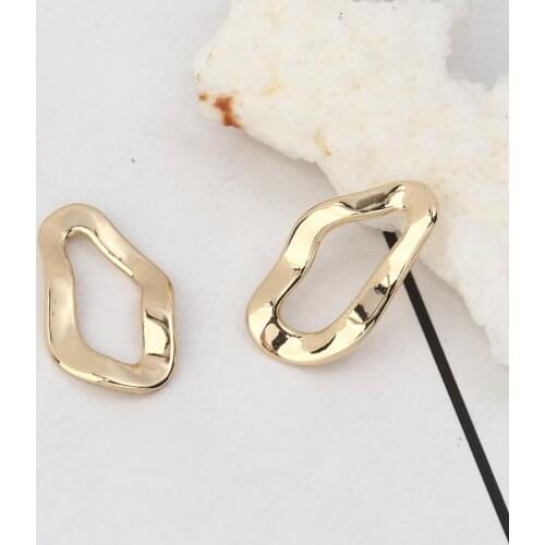 DoreenBeads Fashion Zinc Based Alloy Connectors Drop Gold Color Jewelry DIY Findings Trendy Components20mm x 12mm, 4 PCs