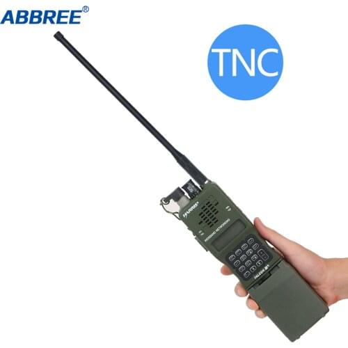 ABBREE AE-152E TNC Connector VHF UHF Dual Band 144/430Mhz Antenna For TCA Kenwood TK-378 Harris AN/PRC-152 148 Walkie Talkie