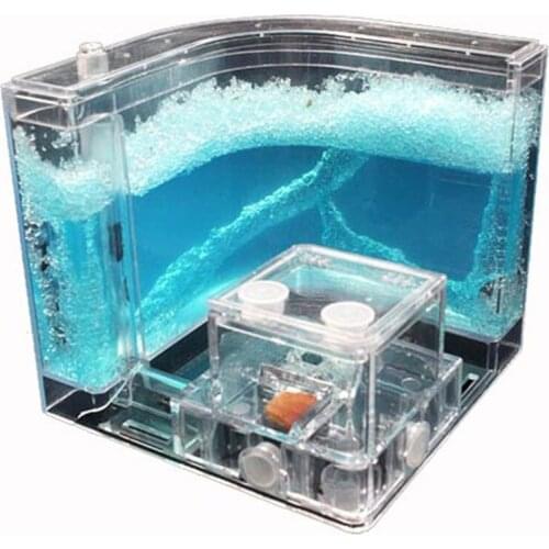 Hot Advanced Ant Nursery Farm Home Live With Feeding System Novelty Habitat Villa Blue Kids Children Toy Science Education