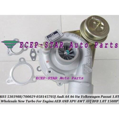 K03 25 53039880025 53039700025 058145703K Turbo For AUDI A4 A6 For VOLKSWAGEN VW Passat 1.8T AEB ANB APU AWT AVJ BFB 1.8L 150HP