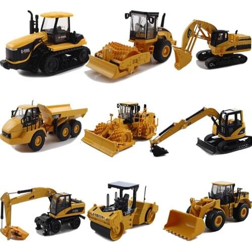 1/64 scale alloy simulation engineering vehicle model excavator truck loader bulldozer model toy collectible gift