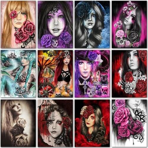 5D DIY Diamond Painting kit Cartoon girl princess Joker Full Square Diamond embroidery Cross stitch Full Round Diamond mosaic