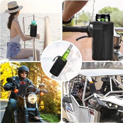 Water Bottle Holder Bag Bicycle Insulation Cup Drink Holders Cage Bike Front Handlebar Hanging Pouch Drinkware Storage Bags New