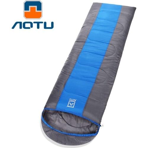 Envelope Type Lengthened Widened Outdoor Camping Hiking Sleeping Bags Spliced Thicken Spring Autumn Lazy Bag Camping Equipment