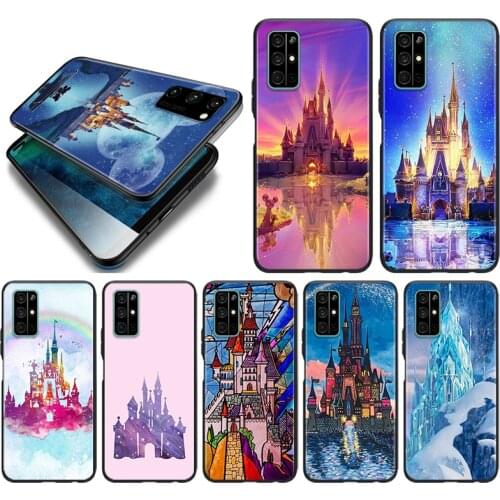 Silicone Cover Disney Castle For Honor 9 9S 9A 9C 9X 9N 9i V9 10 10i 10X X10 Lite Pro Shockproof Phone Case