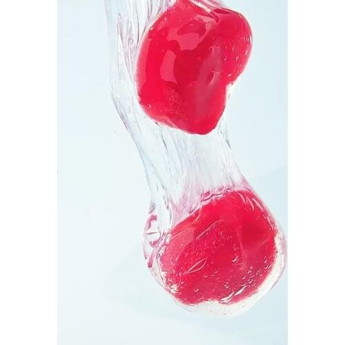 Felicoalice 6pcs Slime DIY Accessories Toy Red Big Love Shaped Foam Slime Supplies Filler Decoration Gift Toy For Kids Adults