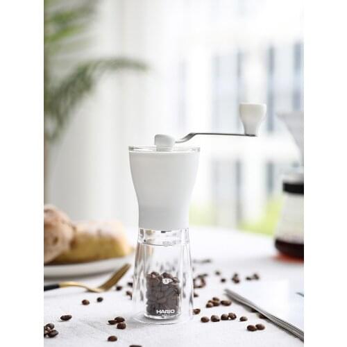 Coffee Machine HARIO Japanese Portable Powder Coffee Grinder Ceramic Core-grinding Household Manual Grinding Coffee Beans MSS