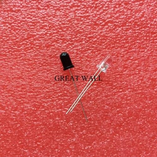 100pairs=200pcs 5mm 940nm LEDs infrared emitter and IR receiver diode