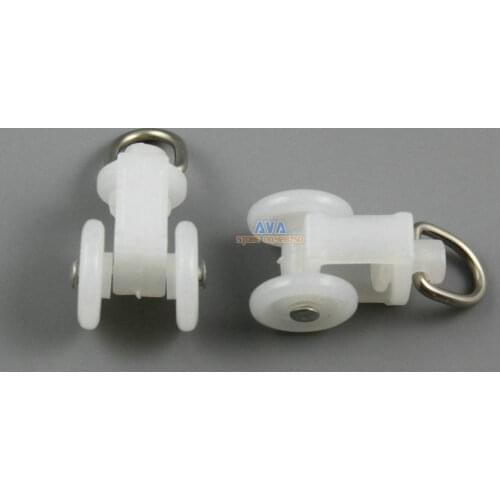 100 Pieces Curtain Track Roller Curtain Track Slide Gliders 14x28mm