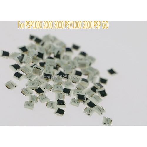 100pcs Backlight power plug socket connector LR button connector for psp1000 2000 3000 psvita1000 2000 psp go