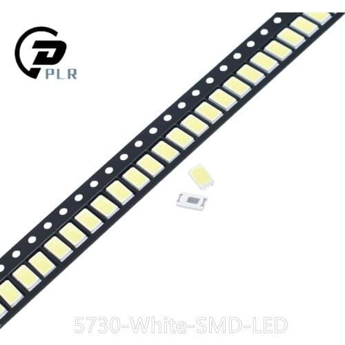 1000pcs 5630/5730-CW/WW 0.5W-150Ma 50-55lm 6500K White Light SMD 5730 5630 LED 5730 diodes (3.2~3.4V)