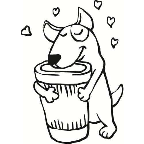 10x8 Puppy holding bucket New Transparent Clear Rubber Stamp Sheet Cling Scrapbooking Photo Album PaperCard DIY Craft