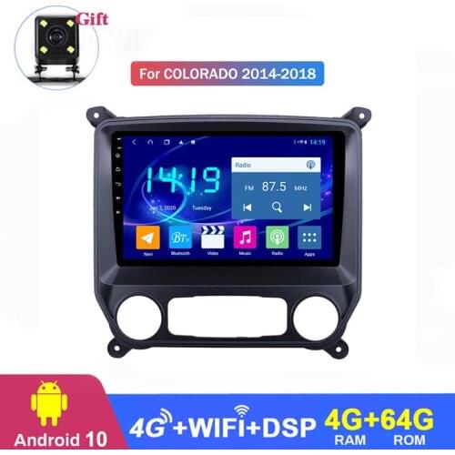 For Chevrolet Colorado 2014 2015 2016 2017 2018 Car Radio Multimedia video player dvd automotivo Built-in CarPlay and dsp 4G LTE