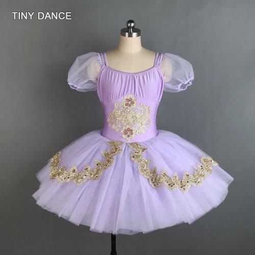 Bell-shaped Ballet Dance Tutu Leotard Dress for child and adult Puff Sleeve Ballet Tutu Costume 6 Colors Available BLL060