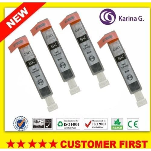 Ink Cartridge for Canon CLI-521 BK for PIXMA MP540 MP550 MP580 IP4600 CLI521 small Black Printer Inkjet Ink