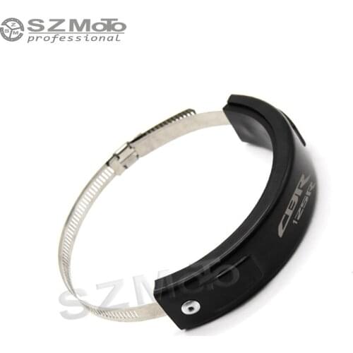 For HONDA CBR125 CBR CBR125 Silencer Round Oval Exhaust Protector Can Cover SILICONE Motorcycle Scope 100MM-140MM Protect LOGO