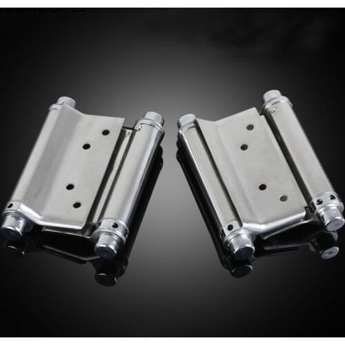 Double open spring 3 inch / 4 inch / 5 inch hinge Stainless steel two way free door hinge hinge cowboy door fence dedicated
