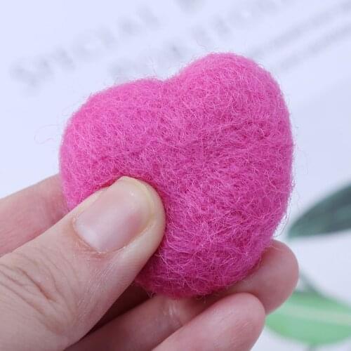 Woolen Heart Newborn Heart Shape Stuffed Baby Photography Props Photo Shot DIY Headdress Hair Band Hat Clothing Decoration Cute