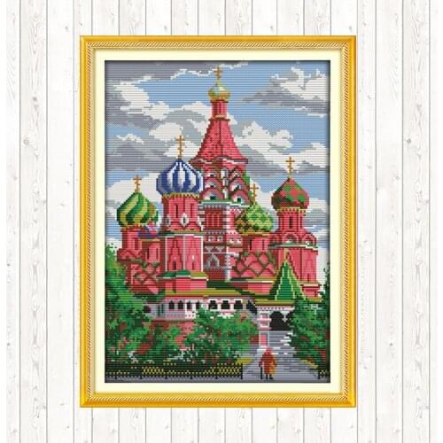 Joy Sunday Cross Stitch Kits Aida Fabric for Embroidery DMC DIY 14ct 11ct Counted Printed Canvas Cross Stitch Needlework Crafts