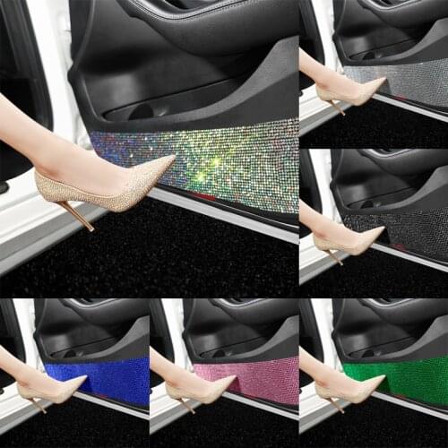 Fashion Car Multi-function Car Door Protective Sticker Rhinestone Tape Car Protection Scratch-resistant Sticker