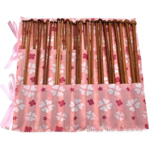 36-Pack Bamboo Knitting Needles Kit Beginner & Professional Sweater Crochet Needles Set (18 Sizes From 2mm To 10mm)