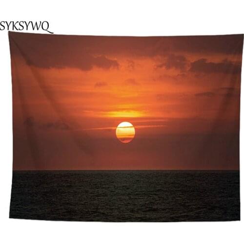 Sun tapestry wall hanging sun blanket wall decor carpet drop shipping polyester wall fabric sunset tapestry
