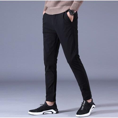 MRMT 2021 Brand Autumn New Mens Casual Trousers Fast Dry Pants for Male Stretch Leisure Small Feet Trousers