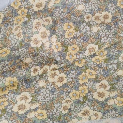 New Arrivals 100% Twill Cotton Fabric DIY Floral Designs Cloth Dolls Plain Fat Quarter Atr Work Patchwork Tela Tissu Home Textil