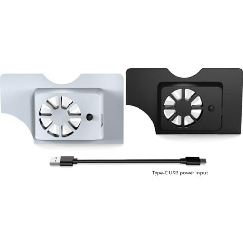 Cooling Fan Dual Controller Charger Charging Station Heat Sink Holder Stand for Nintendo Switch OLED Console Cooler