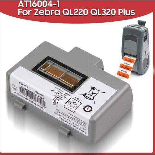 Original Replacement Battery AT16004-1 1900mAh For Zebra QL220 QL320 Plus QL220+ QL320+ Mobile Printers Batteries