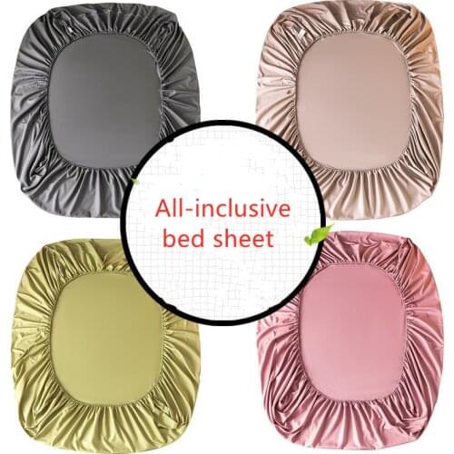 All-inclusive Solid Color Bed Covers and Bedspreads Dust Cover Mattress Protection Cover Quilted Bed Spread Queen Size