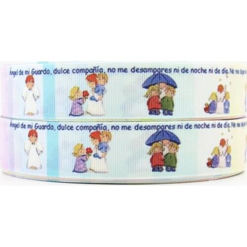 Q&N ribbon wholesale/OEM 1inch 25mm 150821004 printed grosgrain ribbon 50yds/roll free shipping