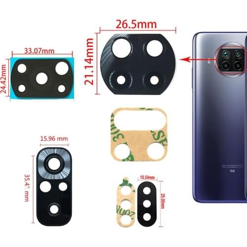 For Xiaomi Mi A1 A2 Lite A3 Max 2 Max 3 Mix 2S Mix3 Mi 10 Lite Rear Back Camera Glass Lens Replacement Parts For Redmi 5 Plus