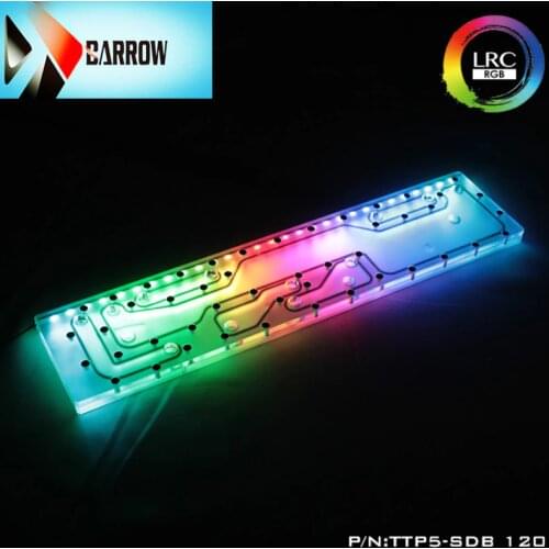 TTP5-SDB 120 Barrow water cooling waterway board for TT Core P5 computer case reservoir 5v light 4pcs 120mm position, heatsink