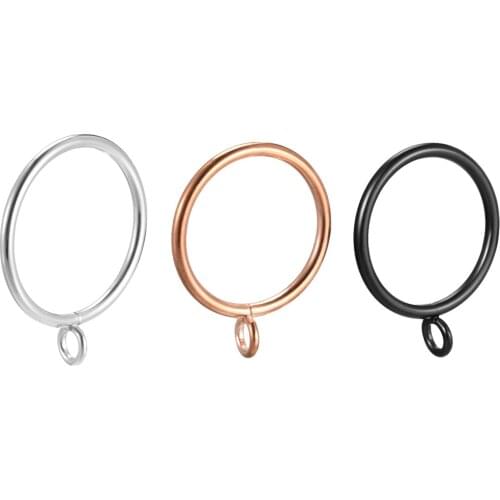 Uxcell Silver Or Black Or Gold Curtain Rings Metal Drapery Ring for Curtain Rod For Holding Shower Curtains