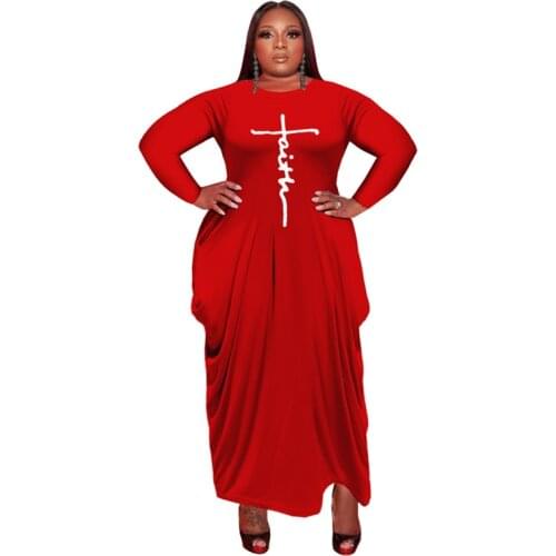 Plus Size Women Clothing 2021 Newset Autumn Long Sleve Pockets Loose Dress 4XL 5XL Irregular Casual Maxi Dress Lady Vestidos