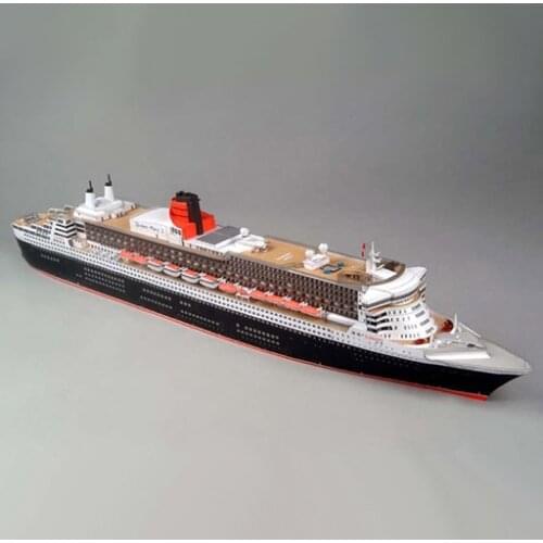 1/400 DIY 3D Paper Model Battleship Paper Puzzle Model A4 Queen Mary II of England Ship Model Kit Assembly Children Toy Gift