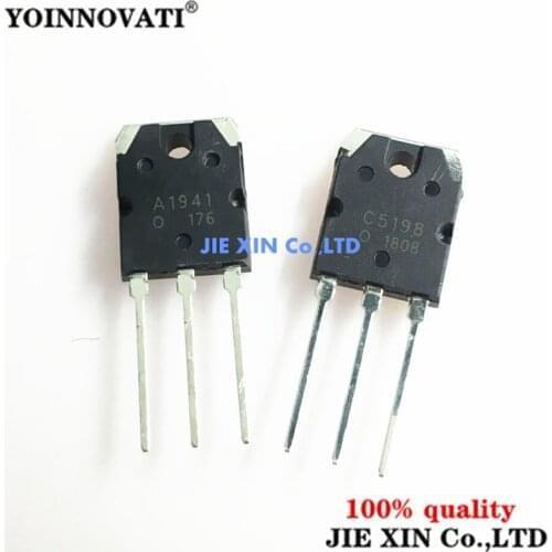 10pcs/lot C5198 2SC5198 tube sound audio A1941 2SA1941 TO-3P Transistor original authentic