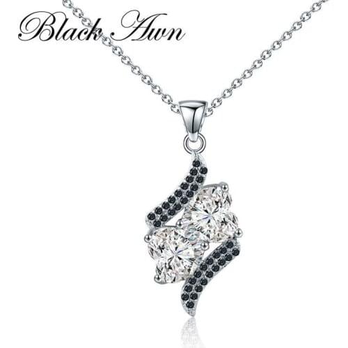 2021 New Silver Necklace 925 Sterling Silver Infinite Fine Jewelry Wedding Pendants Trendy Engagement Necklaces for Women P109