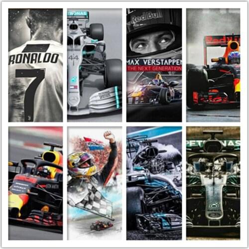 5D Full Drill diamond painting max racing get away rhinestones diamond embroidery diamond mosaic cross stitch Home decor Craft